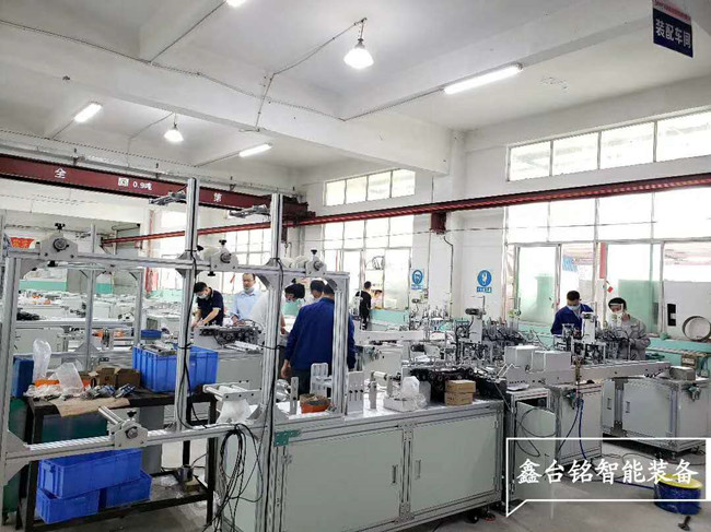 全自動平面口罩機(jī)一拖二生產(chǎn)線的應(yīng)用